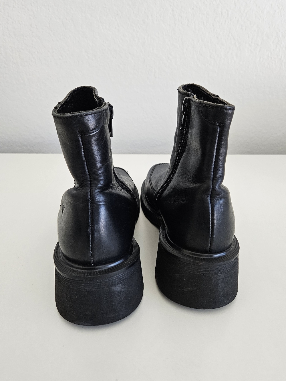 Dr. Martens Vintage 9278 Leather Made in England Black Platform Boots Women US 7 - Picture 6 of 11